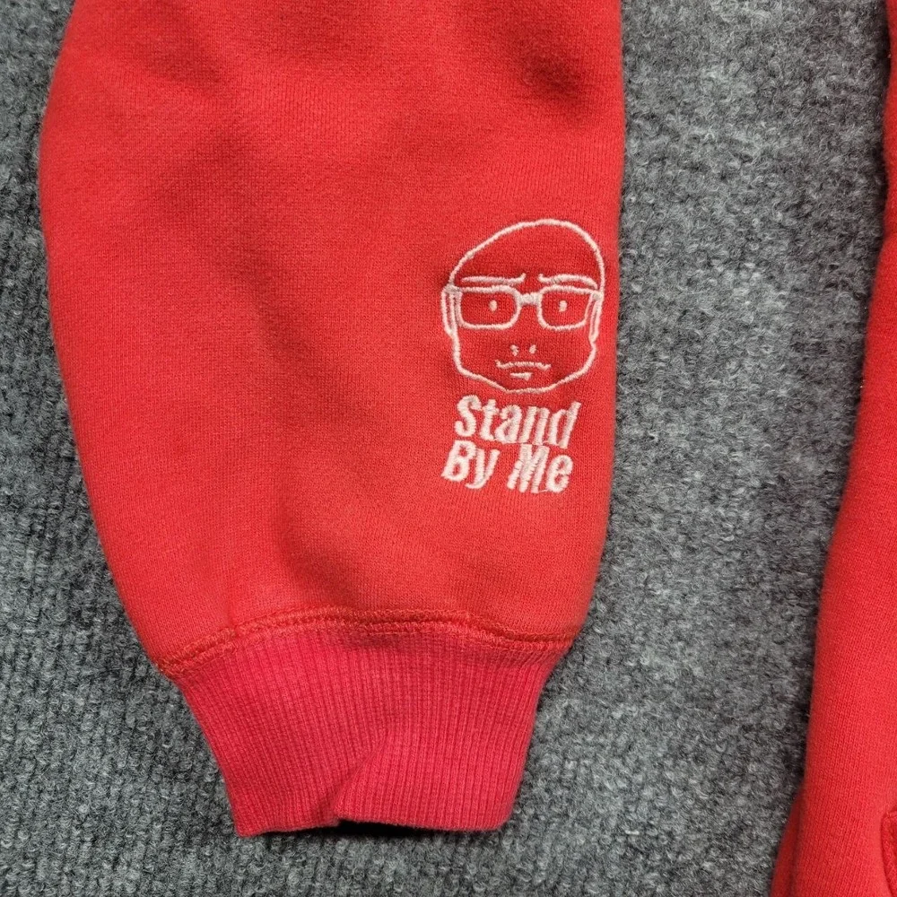 Devil Nut Hoodie Sweatshirt Women Medium Red Full Zip Casual Graphic‎ Streetwear